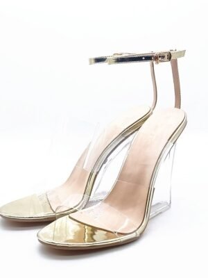 Modern High Wedge Transparent Open Toe Sandals - Image 11