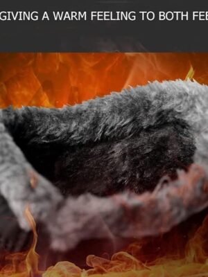 Outdoor Warm Fur Lined Slip-On Ankle Boots - Image 4