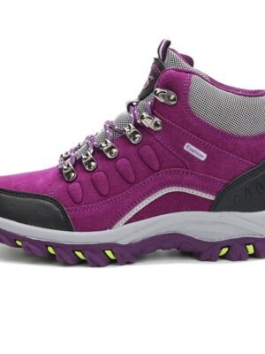 Outdoor Waterproof Lace-Up Hiking Boots - Image 2