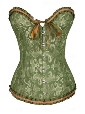 Punk & Gothic Corset Lace Bandeau Short Sleeve Home Outfit - Image 1