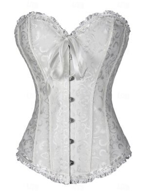 Punk & Gothic Corset Lace Bandeau Short Sleeve Home Outfit - Image 3