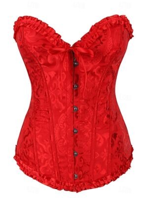 Punk & Gothic Corset Lace Bandeau Short Sleeve Home Outfit - Image 4