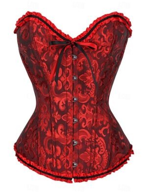 Punk & Gothic Corset Lace Bandeau Short Sleeve Home Outfit - Image 5