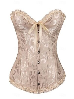 Punk & Gothic Corset Lace Bandeau Short Sleeve Home Outfit - Image 8