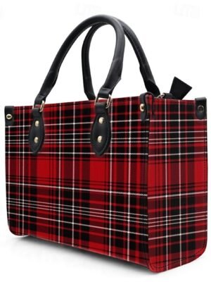 Retro Stylish Plaid Mary Jane Buckle Strap Heels - Image 13