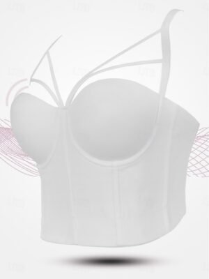 Sexy Backless Solid Waist Cincher Nightwear - Image 3