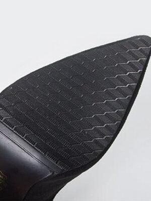 Sexy High Black Velvet Ankle Tie Stiletto Heels - Image 6