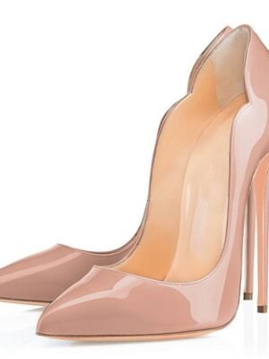 Sexy Ombre Patent Leather Pointed Toe Stiletto High Heels - Image 12