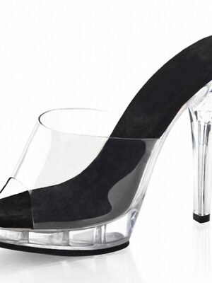 Sexy Platform Solid Peep Toe High Heel Pumps - Image 4