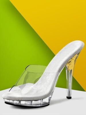 Sexy Platform Solid Peep Toe High Heel Pumps - Image 7