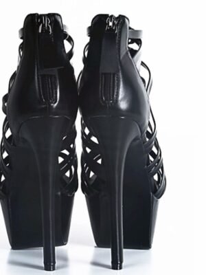 Sexy Strappy Lace-Up Open Toe Platform Stiletto Heels - Image 4