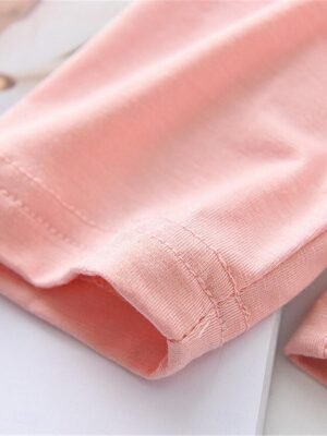 Simple Comfort Crew Neck Long Sleeve Elastic Waist Pajama Set - Image 15