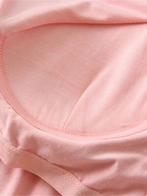 Simple Comfort Crew Neck Long Sleeve Elastic Waist Pajama Set - Image 21