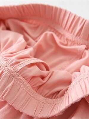 Simple Comfort Crew Neck Long Sleeve Elastic Waist Pajama Set - Image 26