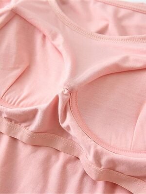 Simple Comfort Crew Neck Long Sleeve Elastic Waist Pajama Set - Image 9