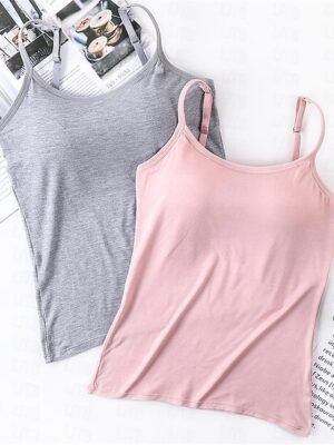 Simple Comfort Sleeveless Strap Top - Image 16