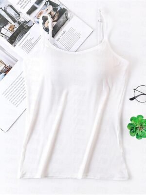 Simple Comfort Strappy Sleeveless Backless Top - Image 4