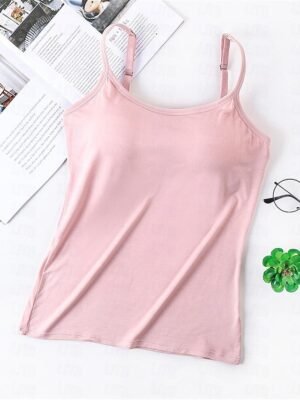 Simple Comfort Straps Sleeveless Backless Summer Top - Image 6