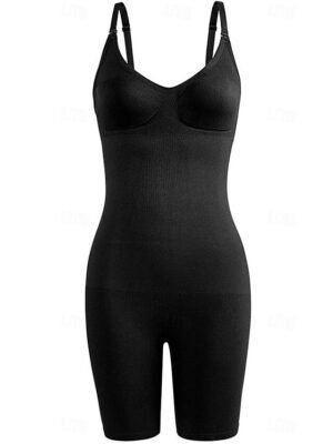 Simple Pure Colour Buckle Control Panties - Image 6