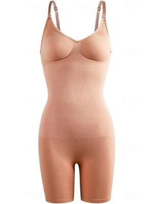 Simple Pure Colour Buckle Control Panties - Image 8
