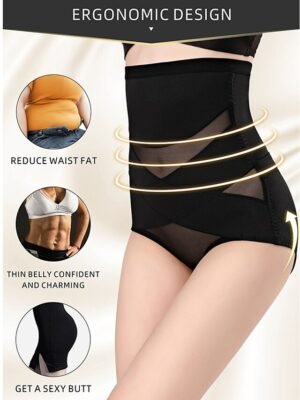 Solid Colour Seamless Tummy Control Shapewear - Image 9