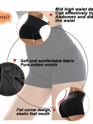 Sport Control Solid Seamed Tummy Control Panties - Image 8