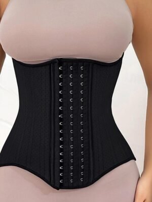 Sport Fit Pure Colour Buckle Waist Trainer - Image 2