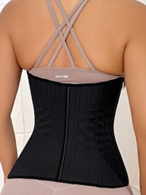 Sport Fit Pure Colour Buckle Waist Trainer - Image 4