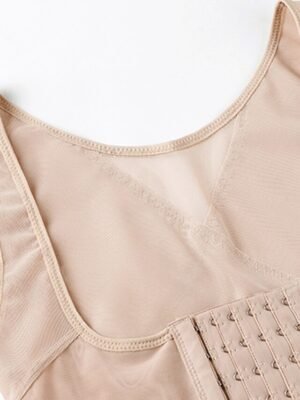 Sporty Comfortable Pure Colour Hook & Eye Waist Trainer - Image 17