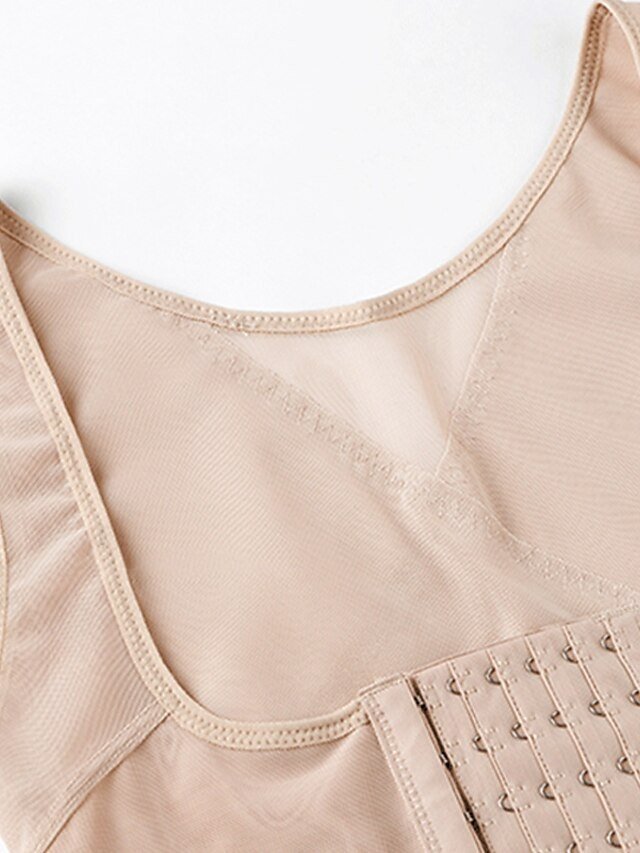 Sporty Comfortable Pure Colour Hook & Eye Waist Trainer - Image 17