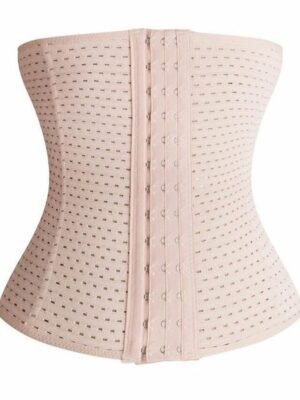 Sporty Plus Size Solid Colour Front Close Waist Trainer - Image 9