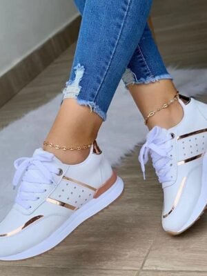Stylish Casual Lace-Up Sneakers - Image 1