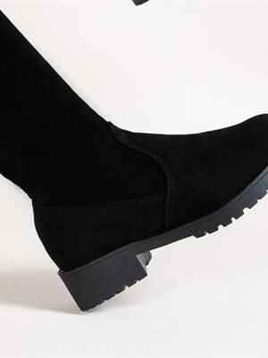 Stylish Over-the-Knee Suede Chunky Heel Boots - Image 6
