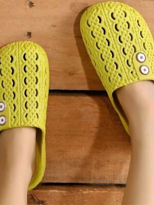 Stylish Slip-On Adjustable Button Shoes - Image 10