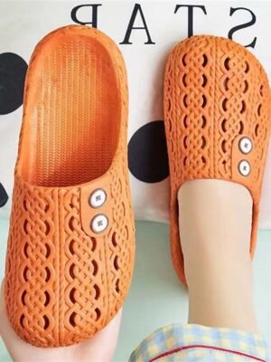 Stylish Slip-On Adjustable Button Shoes - Image 5