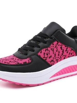 Stylish White Lace-Up Air Cushion Platform Sneakers - Image 10