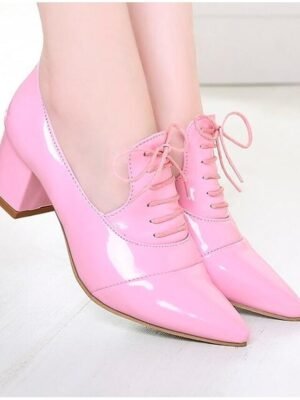 Summer Strappy Lace-up Block Heel Comfort Sandals - Image 2