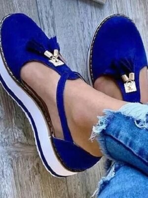 Trendy Black Platform Bow Accent Mary Jane Shoes - Image 10