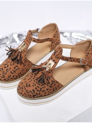 Trendy Black Platform Bow Accent Mary Jane Shoes - Image 12