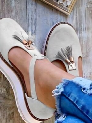 Trendy Black Platform Bow Accent Mary Jane Shoes - Image 4