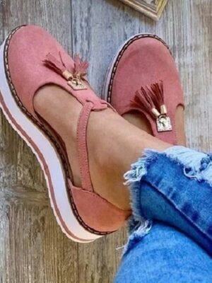 Trendy Black Platform Bow Accent Mary Jane Shoes - Image 6