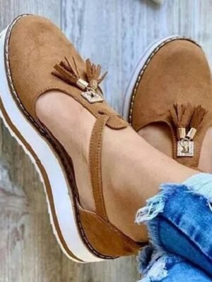 Trendy Black Platform Bow Accent Mary Jane Shoes - Image 7