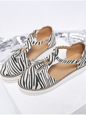 Trendy Black Platform Bow Accent Mary Jane Shoes - Image 9