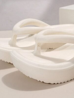 Trendy Chunky Sole Pink Platform Casual Sandals - Image 23