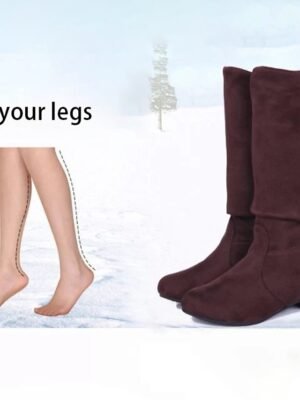 Versatile Fold-Over Flat Ankle Slouch Boots - Image 5