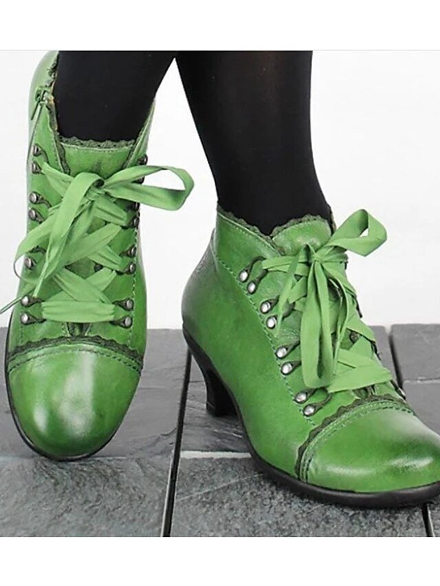 Victorian Lace-Up Ankle Boots - Image 1