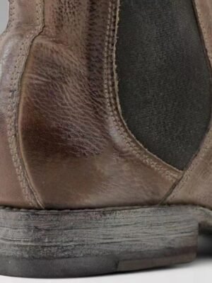 Vintage Casual Faux Leather Round Toe Ankle Chelsea Boots - Image 9