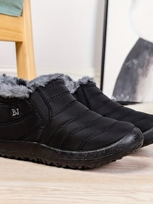 Winter Warm Waterproof Fleece-Lined Ankle Snow Boots - Image 13